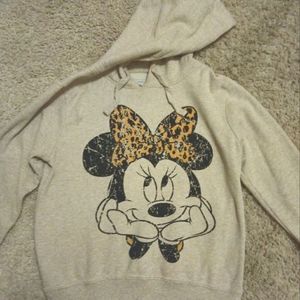 Disney Minnie Mouse light gray hoodie